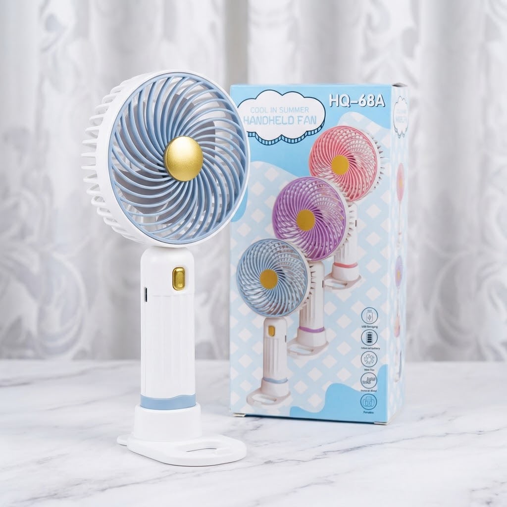 Big Handheld & Desk Fan with Stand