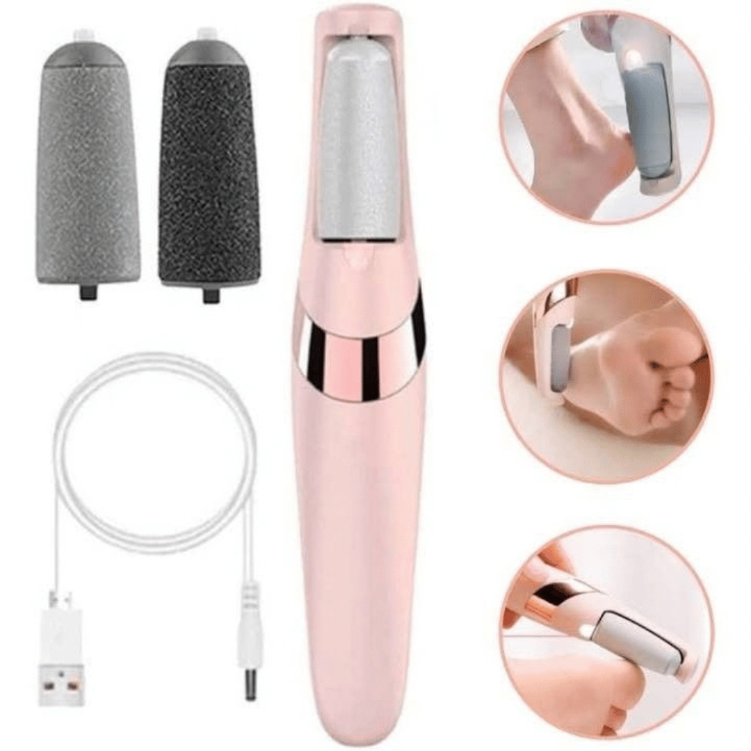 Rechargeable Electric Callus Remover with 2 Extra Rollers