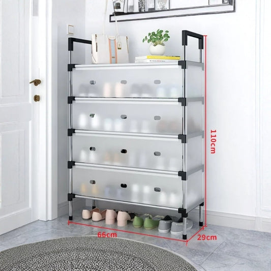 4layers Transparent Shoe Rack