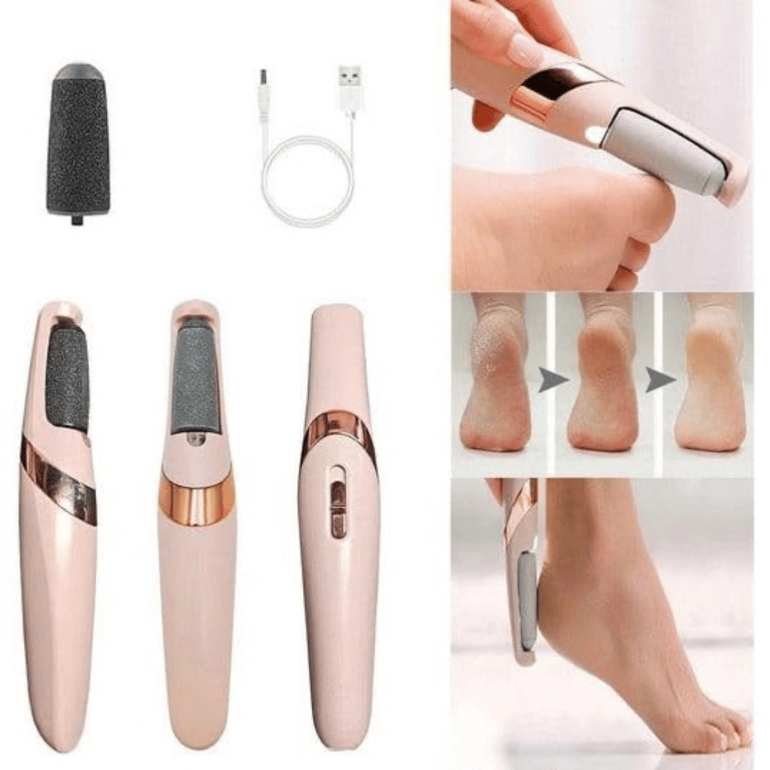 Rechargeable Electric Callus Remover with 2 Extra Rollers
