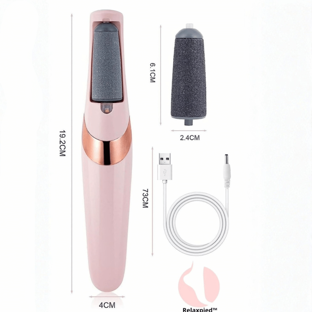 Rechargeable Electric Callus Remover with 2 Extra Rollers