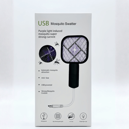 USB Mini Electric Mosquito Swatter with Purple Light
