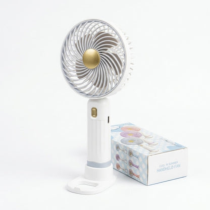Big Handheld & Desk Fan with Stand
